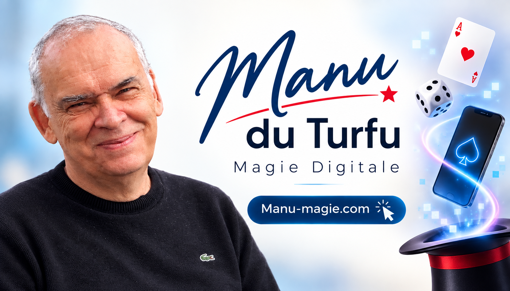 Carte de visite Manu du Turfu - Magie Digitale